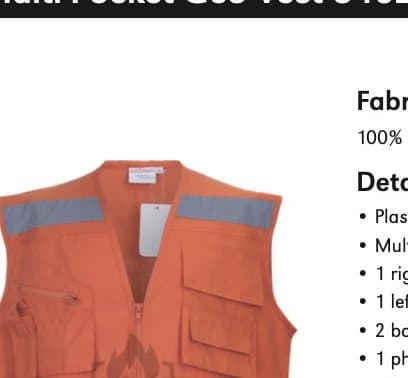 Multi-pocket geo vest
